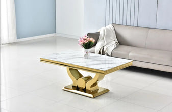 Table Basse Trofy Pied Gold 120x70x49 CM