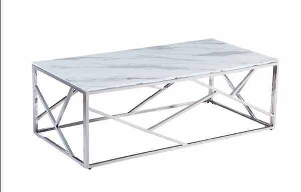 Table Basse Geomag Chrome 120x60x45 CM