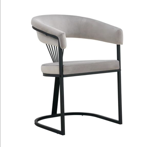 Chaise Avec Accoudoir Brittany Pied Metal Noir