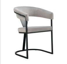 Chaise Avec Accoudoir Brittany Pied Metal Noir