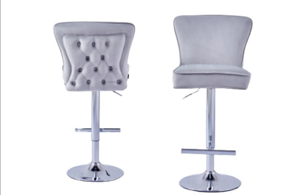 Tabouret de Bar Gabrielle Pied Chrome