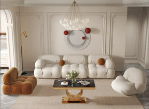 Table basse Invictus Pied Gold 120x60 CM