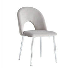 Chaise Teddy Pied Chrome