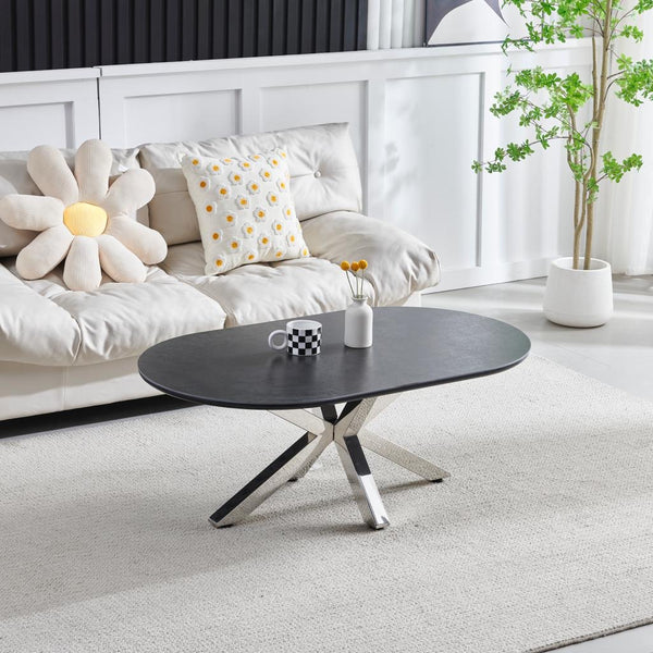 Table Basse Ceramique Ophelia Pied Argent