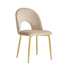 Chaise Teddy Pied Gold