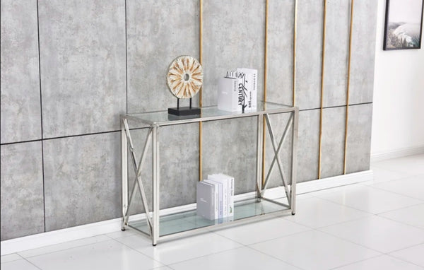 Console Kensy 120x40x78 CM Pied Chrome