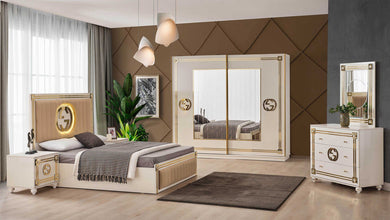 Chambre à coucher CAC Gugi Gold – Élégance et confort luxueux