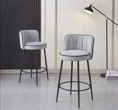 Tabouret de Bar Cathy Pied Metal Noir 3D