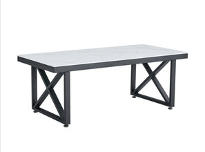 Table Basse Levanto Pied Metal Noir 120x60x45 CM