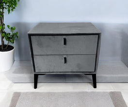 Chevet Velours Pied Noir