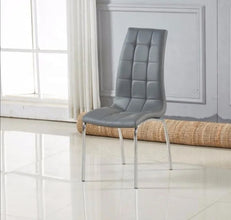 Chaise Emma Similicuir Pied Chrome