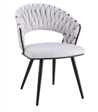 Chaise Carolina Pied Metal Noir