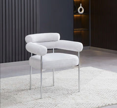 Chaise Avec Accoudoir Bulle Pied Chrome