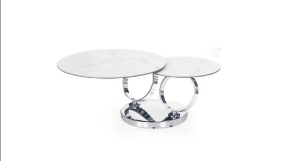 Table Basse Automat Marbre Blanc 70x45 CM