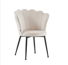 Chaise Nymphea Pied Metal Noir