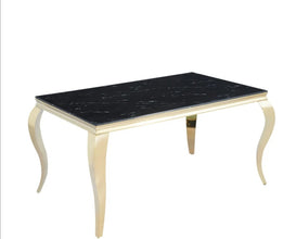 Table Repas Baroque Pied Gold 180x90x75 CM