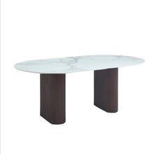 Table a Manger Roxy Pied Metal Ceramique 160x90 CM