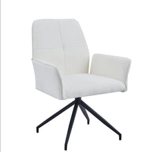Chaise Pivotante Lutetia Pied Metal Noir