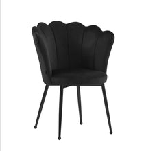 Chaise Nymphea Pied Metal Noir