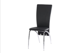 Chaise Duna En Similicuir Pied Chrome