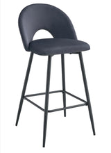 Tabouret de Bar Teddy Pied Metal Noir