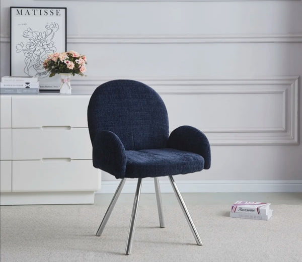 Chaise Avec Accoudoir Mimi Pied Chrome