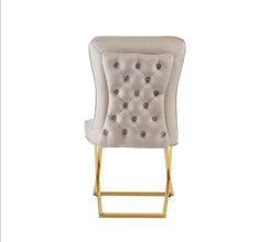 Chaise Gabrielle Pied Gold