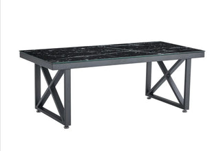 Table Basse Levanto Pied Metal Noir 120x60x45 CM