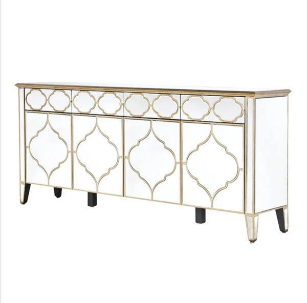 Buffet Miroir Venitien 4 Portes 200x40x87 CM