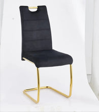 Chaise 103 Velours Pied Dore
