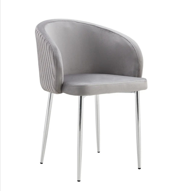 Chaise Avec Accoudoir Carlita Pied Chrome