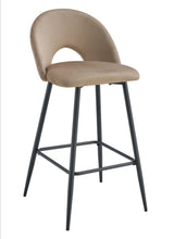 Tabouret de Bar Teddy Pied Metal Noir