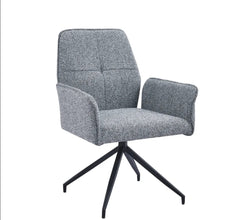 Chaise Pivotante Lutetia Pied Metal Noir