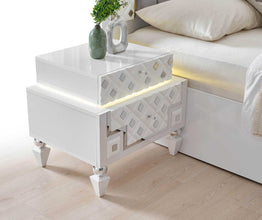 Chambre à coucher Cristal Silver – Élégance et raffinement