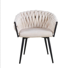 Chaise Avec Accoudoir Tresee Pied Metal Noir