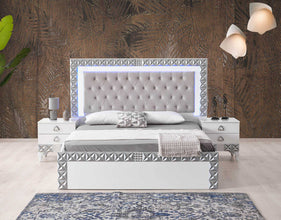 Chambre à coucher Alliance argent – Élégance moderne et raffinement