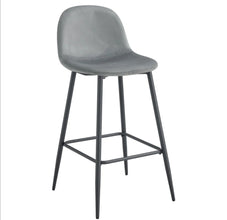 Tabouret de bar scandinave Pied Metal Noir