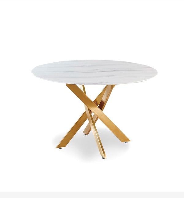 Table Rond Olivia 1m20 Pied Dore