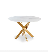 Table Rond Olivia 1m20 Pied Dore