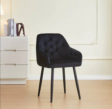 Chaise Avec Accoudoir Jade Pied Metal Noir