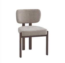 Chaise Baguette Tissus Serge Pied Effet Noyer