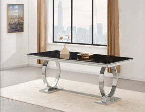Table Repas Omega Pied Chrome 180x90 CM