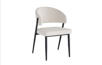 Chaise Lamia Pied Metal Noir